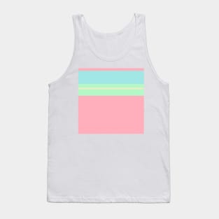 An enchanting brew of Light Pink, Robin'S Egg Blue, Magic Mint and Bisque stripes. Tank Top